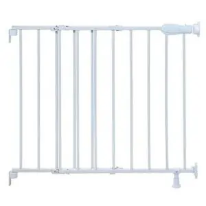 Summer Infant Secure Metal Baby Gate – 30" Tall, Easy Install, Child & Pet Safety, White