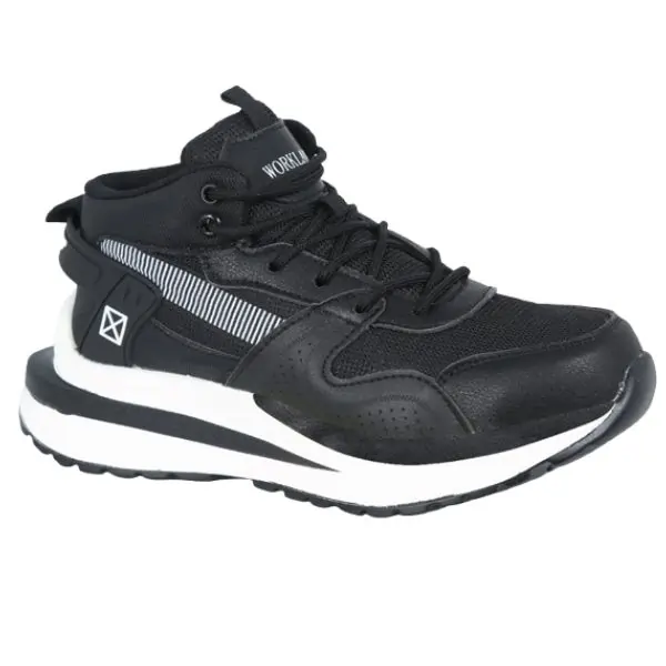Workland Mid-Ankle Safety Shoes for Men, Steel Toe Protective Work Footwear, Slip-Resistant Industrial Shoes