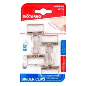 MOTARRO 32mm Binder Clips MN005-5 Heavy Duty Metal Paper Clips for Office School and Home Multipurpose Document Organizer Clips