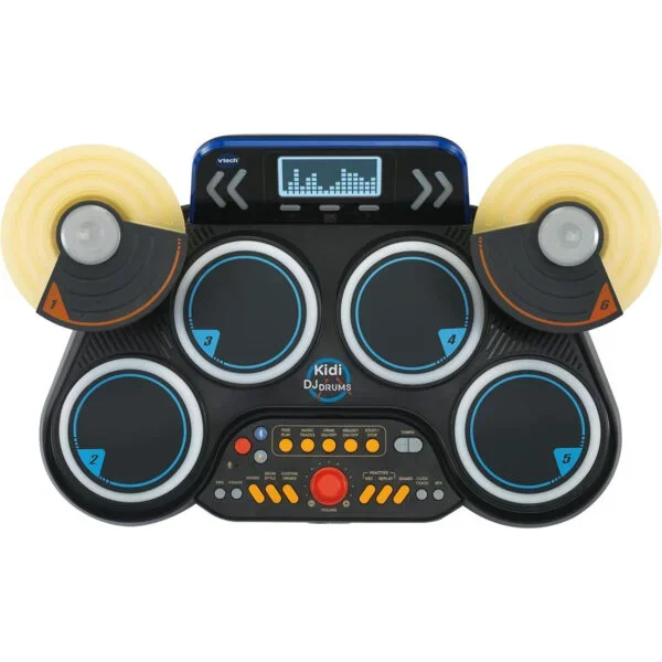 Vtech - 10-In-1 Kidi Light-Up DJ Drums Kit With Bluetooth - Black