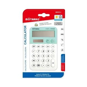 MOTARRO Mini Portable Calculator MI025-3, 12-Digit Display, Portable Pocket Size 12×7.5 cm, for Office, School & Home Use