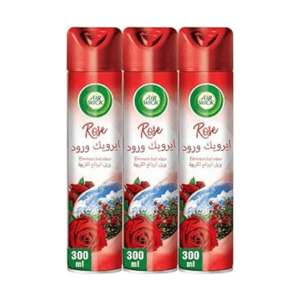 Air Wick Air Freshener Aerosol Spray Rose 300ml – Long-Lasting Odor Neutralizer, Home & Room Fragrance, Pack of 3(4ST/CTN)
