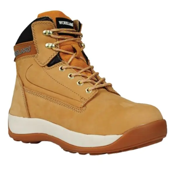 Workland High Ankle Protective Shoes – SBP Standard | Steel Toe Work Shoes for Men | Slip Resistant, Oil Resistant | Industrial & Construction Footwear
