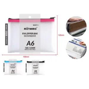 MOTARRO A6 EVA Zipper Bag MQ057-3, Small Waterproof Storage Pouch for Office, School & Travel Use