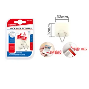 MOTARRO Picture Hanging Hooks MA039-3,  Heavy Duty Wall Hooks for Frames, Photos & Artwork – Nail-Free Adhesive Hooks for Picture Hanging, Home & Office Decor