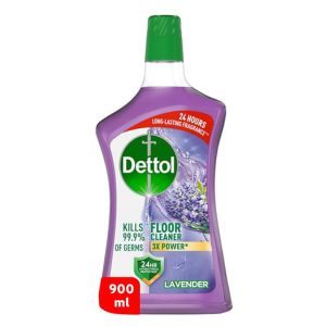 Dettol Lavender Antibacterial Power Floor Cleaner – Powerful Cleaning, Kills 99.9% of Germs – 900ml (2x6PCS/CTN)