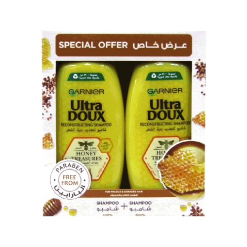 Garnier Ultra Doux Honey Treasures Shampoo, 400 ml (6set/ctn)