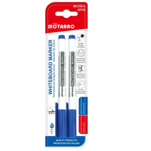 MOTARRO White Board Marker MC038-2 Dry-Erase Marker Set for Office, School & Home – Non-Toxic, Smooth Writing, Easy-Erase Whiteboard Pens