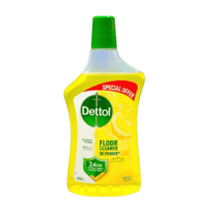 Dettol Power Antibacterial Floor Cleaner – Lemon – Powerful Deep Cleaning, Kills 99.9% of Germs – 900ml (2x6PCS/CTN)