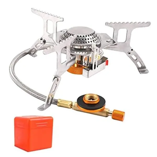 AL ARQAM Portable Camping Stove, Compact Gas Camp Stove for Outdoor Cooking, Travel, Picnic & Hiking