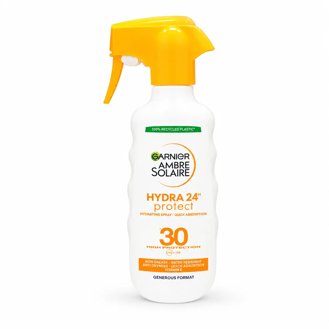 Garnier Ambre Solaire Hydra 24H Protect SPF 30 Sunscreen Spray, Moisturizing Sun Protection Body Spray (12pcs/ctn)