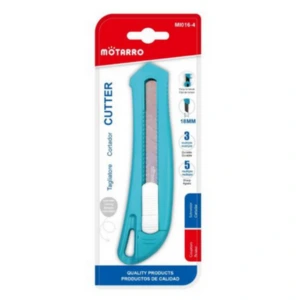MOTARRO Utility Cutter MI016-4, Heavy Duty Retractable Blade Cutter for Office, School & DIY Craft Projects