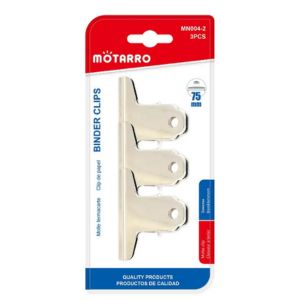 MOTARRO Binder Clips MN004-2, Heavy-Duty Metal Paper Clips for Office, School & Home – Multi-Purpose Document Organizer, Durable & Reusable