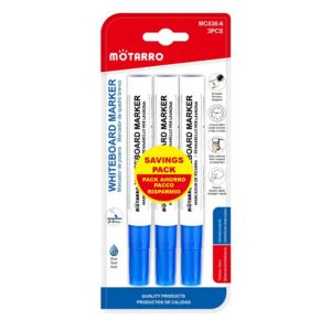 MOTARRO Dry-Erase White Board Markers MC036-6, Non-Toxic Pens for Classroom, Office & Home
