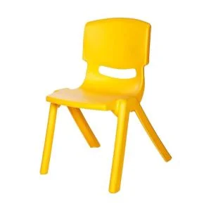 AL ARQAM 28CM Durable Plastic Learning Chair for Children – Sturdy, Lightweight, and Comfortable – Yellow