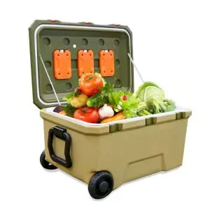 AL ARQAM 145L Portable Cooler Box – Extra Large Heavy Duty Insulated Ice Chest with Rugged Wheels & Tow Handle – High-Performance Outdoor Chiller for Fishing, Camping, Events & Long Trips