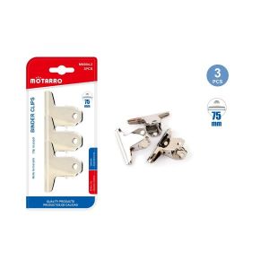MOTARRO 75mm Binder Clips MN004-2 –  Metal Paper Clips for Office, School & Home – Strong Grip, Rust-Resistant, Reusable Document Clamps