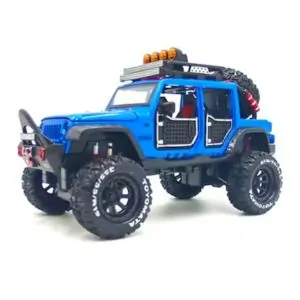 AL ARQAM 1:24 Scale Die-Cast Jeep Wrangler Rubicon Off-Road Toy Car, Realistic Simulation, Kids Collectible Vehicle