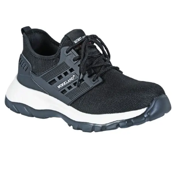 Workland Low Ankle Safety Shoes for Men, Steel Toe Protective Work Footwear, Slip-Resistant Industrial Shoes