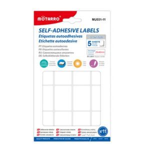 MOTARRO Adhesive Labels MU031-11,  Self-Adhesive Writable Label Stickers for Home, Office & School – Multipurpose Organizing & Storage Stickers