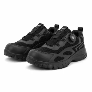 Workland BIL SBP Low Ankle Shoes | Non-Metal Protective Work Footwear | Industrial, Factory & Warehouse Work Shoes – Black