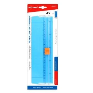 MOTARRO A5 Portable Paper Cutter Trimmer MI088-5 – Precision Cutter for Labels, Photos, Cards, Scrapbooking, and Crafts – Blue