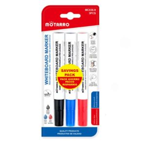 MOTARRO Dry-Erase White Board Markers MC036-9, Non-Toxic Pen Set for Classroom, Office & Home