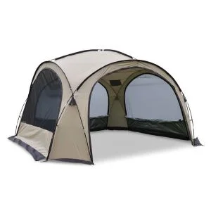 AL ARQAM Outdoor Waterproof Premium Camping Tent, 340x310cm Large Screen Room Gazebo, UV Protected Mesh Walls for Ventilation, Portable Easy Setup Shelter for Family Camping, Picnic & Backyard