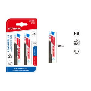 MOTARRO Mechanical Pencil Lead Refills MC030-2 – Smooth, Break-Resistant Graphite for Writing & Drawing