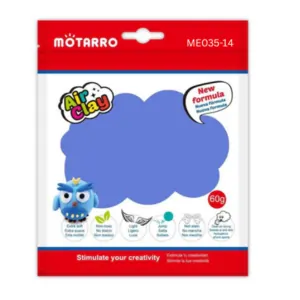 FREE MOTARRO Air Dry Clay 60g – Soft & Non-Toxic Modeling Clay for Kids – Blue Color Craft Clay for DIY, School Projects & Art Activitie
