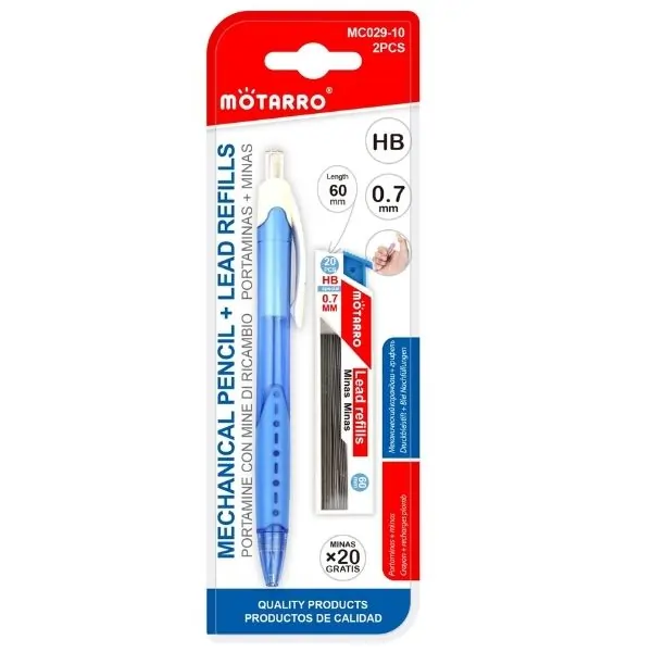 MOTARRO Mechanical Pencil with Lead MC029-9, Smooth Writing Automatic Pencil for School, Office & Drawing