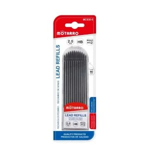 MOTARRO 2.0mm HB Mechanical Pencil Lead Refills MC030-5 - 90mm Length - Premium Quality for Sketching, Drawing & Drafting