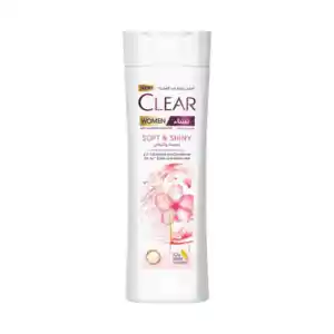 CLEAR 2 In 1 Shampoo Conditioner For Women Anti Dandruff Shampoo Soft Shiny For 3x Softer Shinier Hair 400ml (12PCS/CTN)