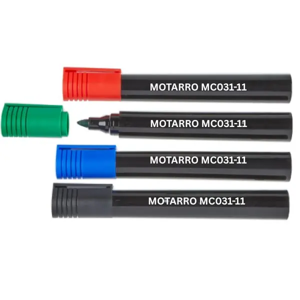 MOTARRO Permanent Marker MC031‑11 – Multicolor Assorted Permanent Markers, Quick Dry, Fade & Water‑Resistant Ink