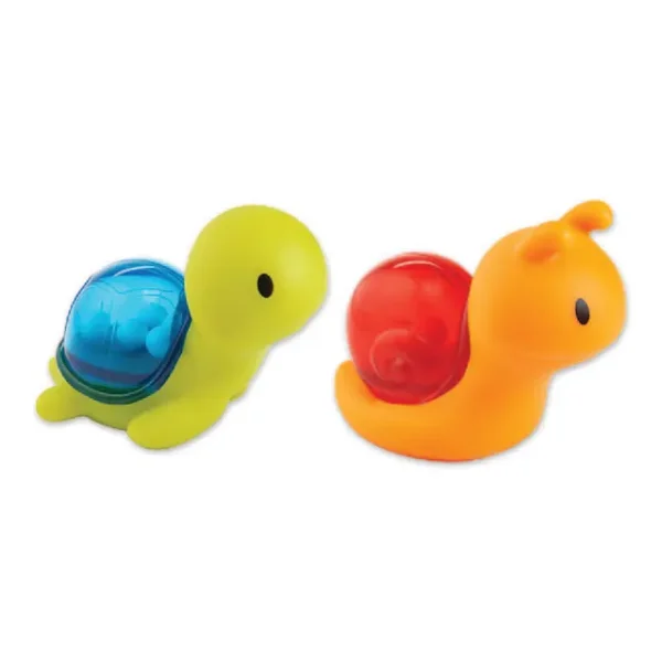Munchkin Bath Rattle Squirts Pack of 2 - Rattle & Squirting Bath Toys, 6 Months+