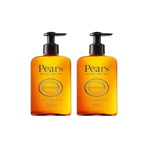 Pears Pure & Gentle with Natural Oils Hand Wash | 98% Pure Glycerin Soap and Moisturizing Liquid Hand Soap for Dry Hands with Natural Essential Oils | Pack of 3, 250 ML (4,set/ctn)