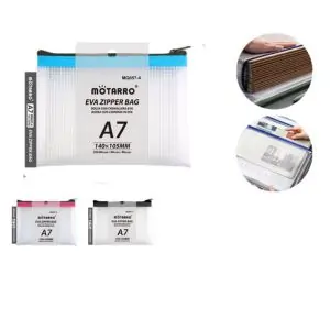 MOTARRO A7 EVA Zipper Bag MQ057-4 – Compact Waterproof Organizer for Small Documents, Receipts, IDs & Office Supplies