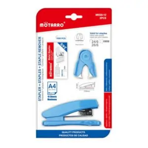 MOTARRO Stapler Set with Remover MI020-12, Office & School Stapler Kit with Staple Remover – Durable Desktop Paper Binding Tool for Home, Office & Classroom