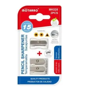 MOTARRO Pencil Sharpener MK028 – Manual & Compact Sharpener for School, Office, and Home Use