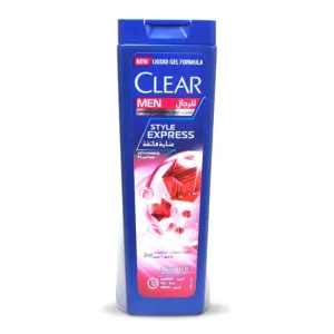 CLEAR Men 2in1 Shampoo & Conditioner For Men, Anti Dandruff Shampoo, Style Express, 100% Dandruff-Free Hair & Nourished Scalp, 400ML (12PCS/CTN)