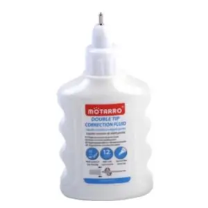 MOTARRO Correction Fluid MK065-4 – Quick Dry White Ink for Paper – Smooth Application with Brush Applicator – Ideal for School, Office & Home Use