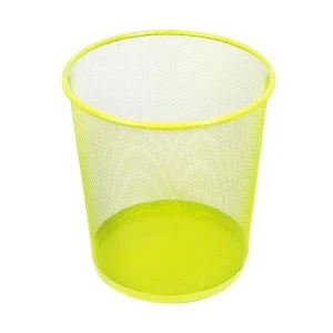 MOTARRO Metal Colorful Paper Bin (MI010-1C) – 23.5×19×26.5cm Trash Can for Home, Office & Study – Assorted Color