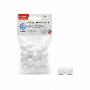MOTARRO 15mm White Polystyrene Foam Balls (ME001-15) – Craft, DIY, Modeling & Christmas Ornament Supplies