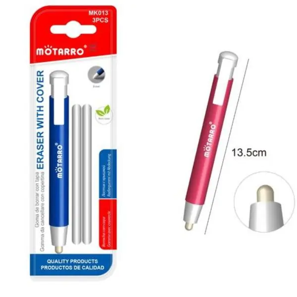 MOTARRO MK013 Pencil Eraser, Soft & Clean Erasing Rubber for School, Office and Art Use