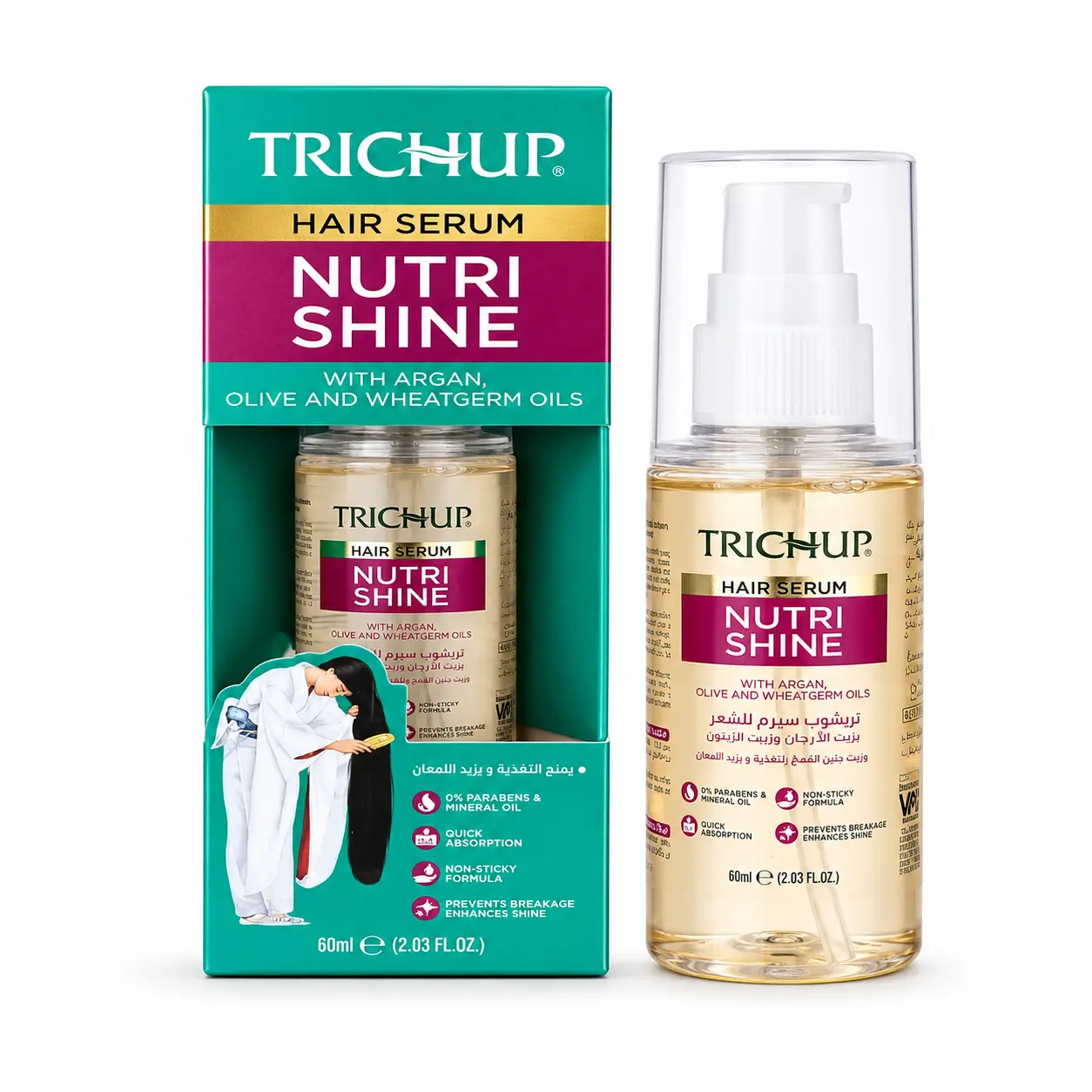Trichup Hair Serum Nutrishine 60ml (48pcs/ctn)