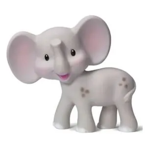 Infantino Squeeze & Teeth Elephant Baby Teether – Soft Silicone Chew Toy for Infants, Sensory Exploration, Teething Relief, Easy-to-Hold Handles, 0+ Months, Safe Newborn Toy
