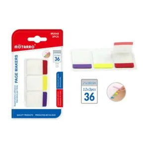 MOTARRO Page Makers MU048 – Durable Sheet Dividers & Page Markers for Office, School & Home – Color-Coded & Easy to Organize Documents