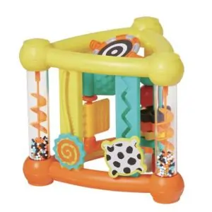 Infantino Activity Triangle – Baby Educational Toy for Motor Skills, Sensory Development & Hand-Eye Coordination, 6 Months+, Multicolor