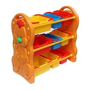 AL ARQAM 3-Layer Toy Organizer with Spacious Storage Bins – Perfect for Clutter-Free Playtime, 93x42x80cm
