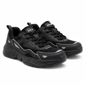 Workland SBP Low Ankle Protective Safety Shoes | Non-Metal Industrial Work Footwear | Factory, Warehouse & Construction Work Shoes – Black